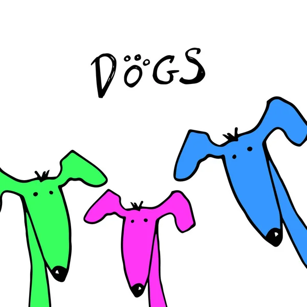 Ikonen hund vektor emblem illustration designkoncept — Stock vektor