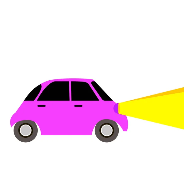 Auto Spielzeug Vektor Auto Auto Fahrzeug Ikone Cartoon Illustration Rad Transport — Stockvektor