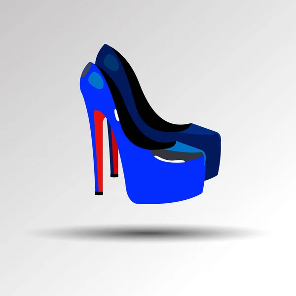 Moda vector zapatos de moda tacón de alta moda — Archivo Imágenes Vectoriales