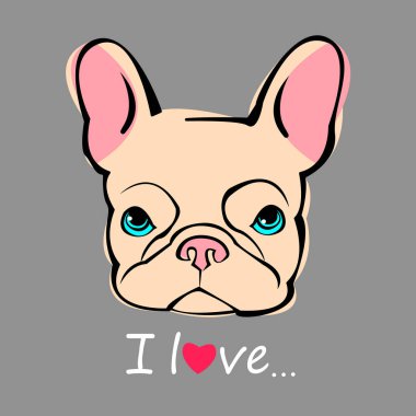 köpek vektör doğurmak şirin evde beslenen hayvan hayvan bulldog Fransız