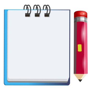 vektör defter office not defteri simgesi Not