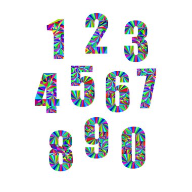 sayı vektör tasarım sembolü rakam okul işareti