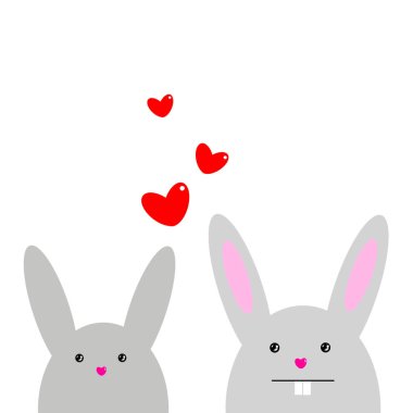 tavşan bunny Paskalya şirin illüstrasyon vektör 