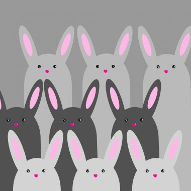 tavşan bunny Paskalya şirin illüstrasyon vektör 