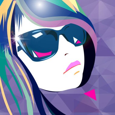 kız portre güzellik saç güzel vektör