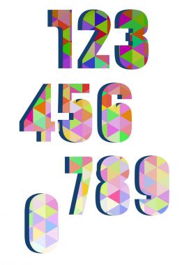 sayı vektör tasarım sembolü rakam Okulu