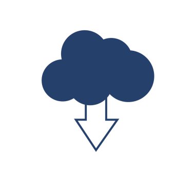 sembol resimde bulut vektör Icon set