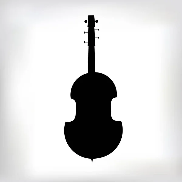 Vector música violín ilustración icono arte — Vector de stock