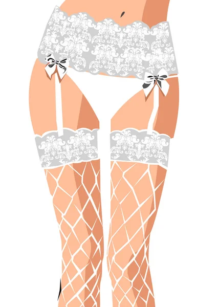 Modelo de culo vector moda femenina joven — Vector de stock