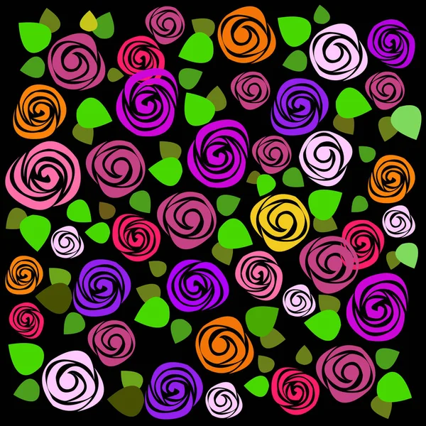 Blume Kunst Illustration Muster Blüte Schönheit — Stockvektor