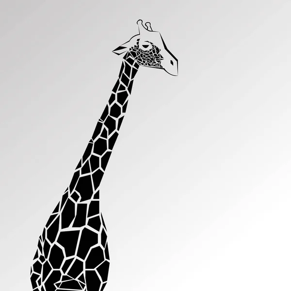 Djur giraff vektor Afrika illustration safari däggdjur söta afrikanska tecknade tall — Stock vektor