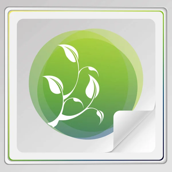 Πράσινο διάνυσμα φόντο καθαρή φύση eco — Διανυσματικό Αρχείο
