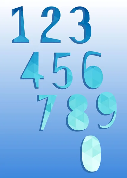 번호 벡터 디자인 기호 숫자 학교 — 스톡 벡터