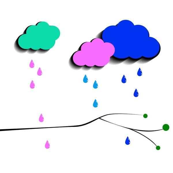 Vecteur ciel météo arrière-plan climat nature — Image vectorielle