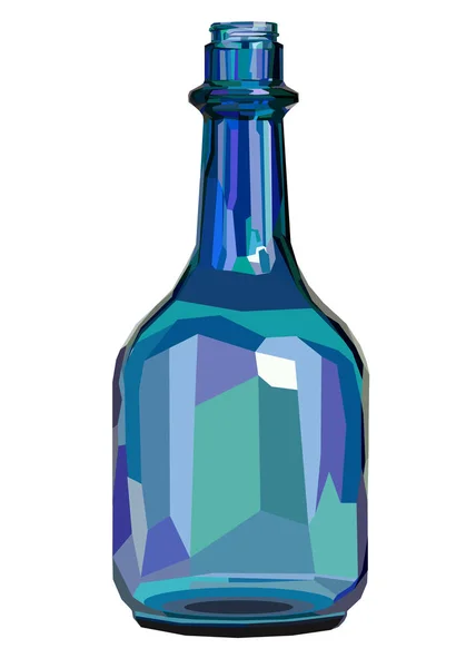 Vino blanco vidrio diseño sombras líquido — Vector de stock