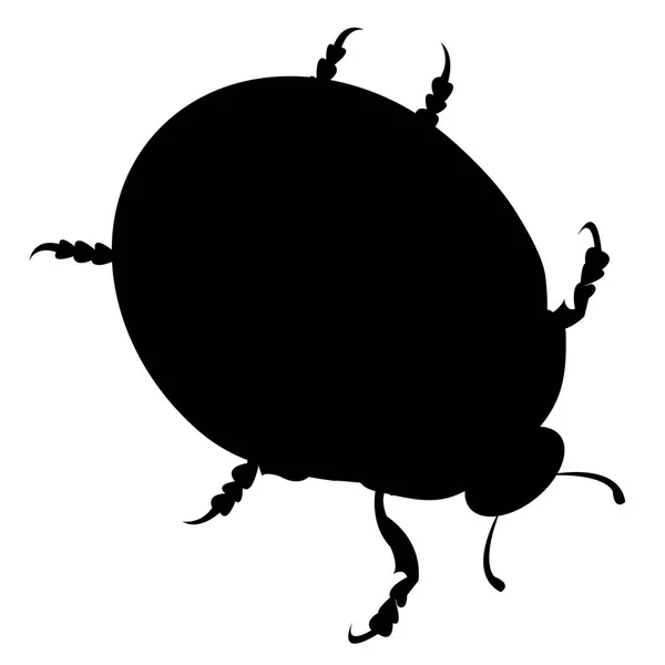 Mariquita vector rojo ilustración escarabajo de color — Archivo Imágenes Vectoriales