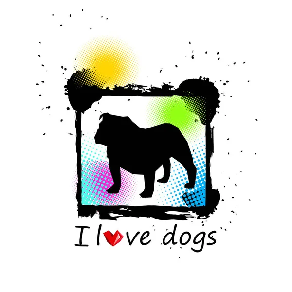 Perro animal cachorro mascota vector gráfico pura sangre — Foto de Stock