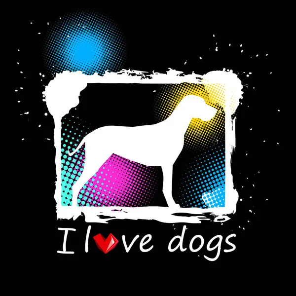 Hund djur valp sällskapsdjur vector graphic fullblod — Stockfoto