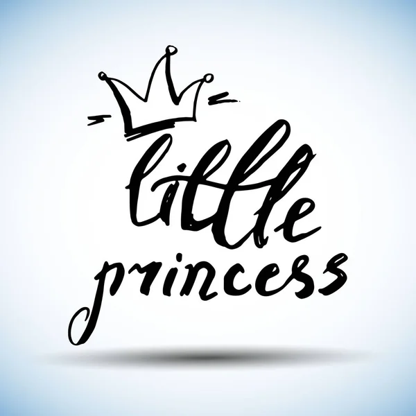 Ma petite princesse Inscription et illustration vectorielle de la couronne — Photo