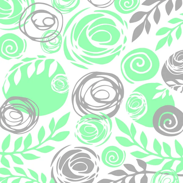 Flower art illustration pattern bloom beauty green. Background and texture. — Stock Photo, Image