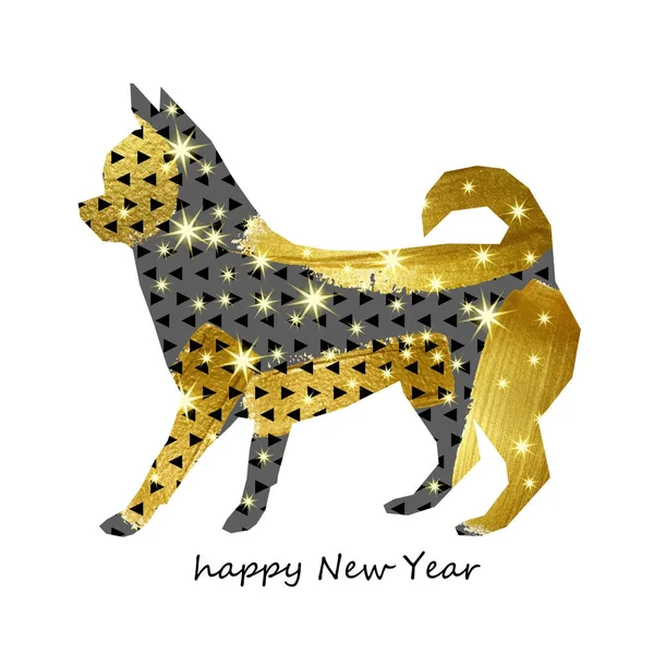 Year, dog, chinese, new, vector, illustration, symbol — Stock Photo, Image