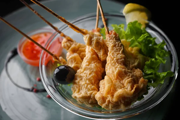 Shrimp in tempura — Stock Photo, Image