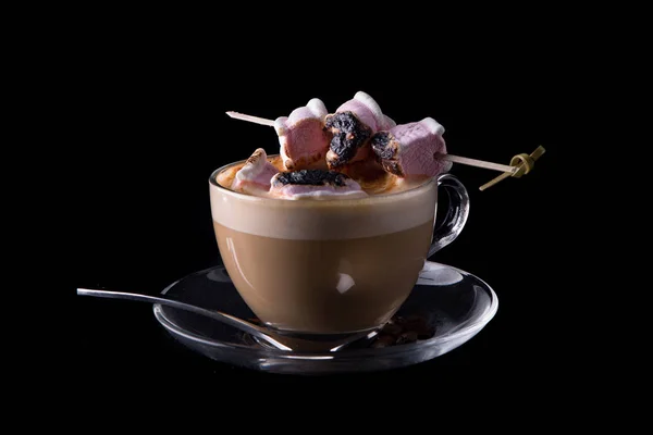 Caffè con marshmallow — Foto Stock