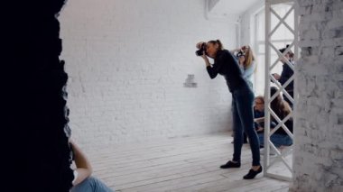 Master class fotoğrafçılar gelini tarzında bir boho bir fotoğraf. Fotoğraf stüdyosu.