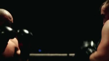 İki profesyonel boksörler ringe düello.