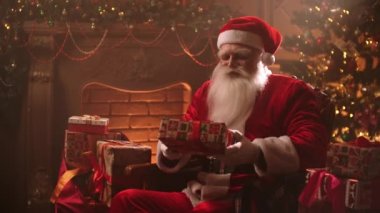 Portrait of Santa Claus on Christmas eve