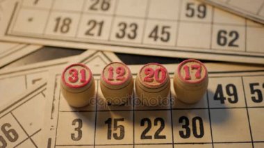Russkoe Loto, bingo. 31.12.2017. yeni yıl. Sayıları gölge