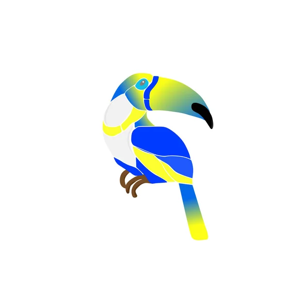 Toucan sarı mavi