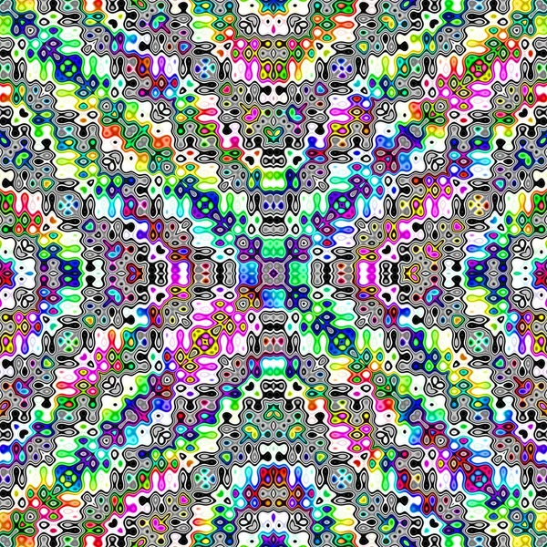 Abstract multicolor mosaic pattern, Colorful ornate texture background, Rainbow colored seamless illustration
