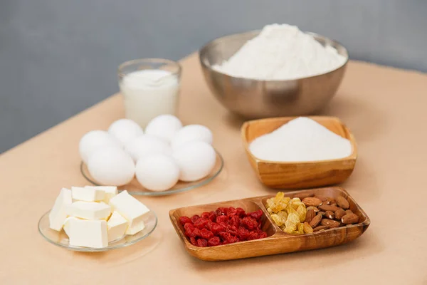 Ingridients for bakery dough — Stock Photo, Image