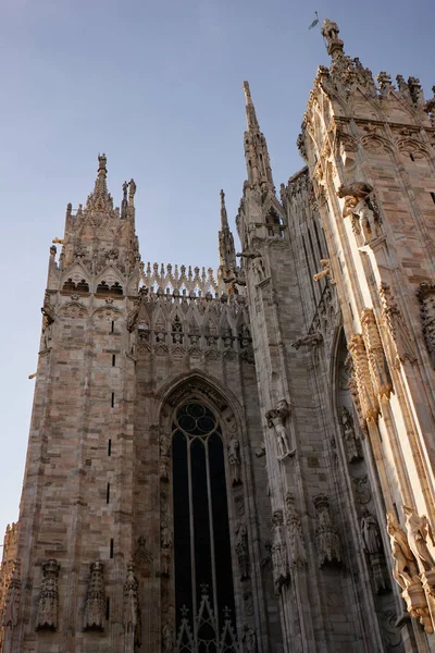 Duomo Milano Duomo Uno Dei Luoghi Turistici Più Visitati Italia — Foto Stock