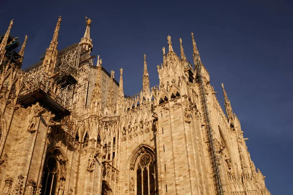 Duomo Milano Duomo Uno Dei Luoghi Turistici Più Visitati Italia — Foto Stock