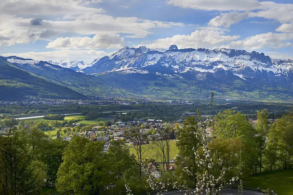 Dolinie Renu z Liechtensteinu — Zdjęcie stockowe
