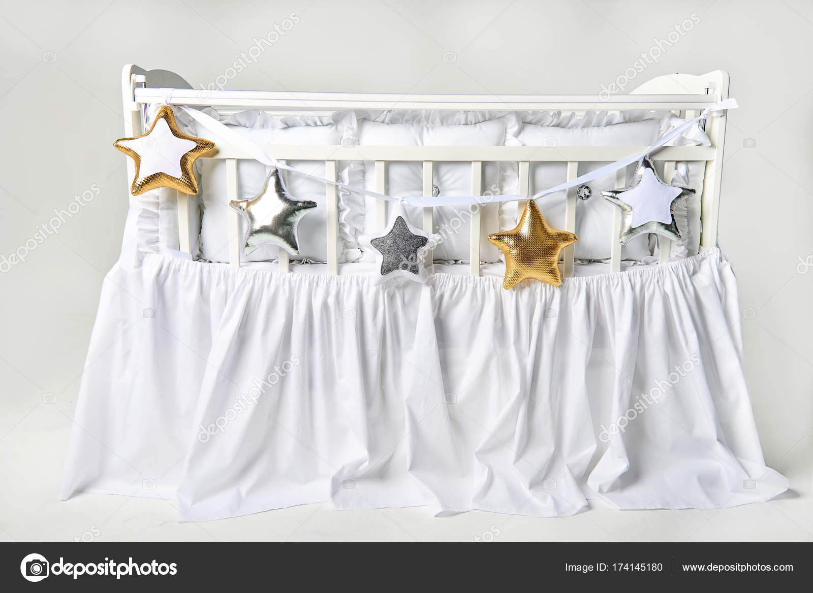 gold baby cot