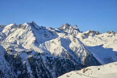 Ischgl / Samnaun kayak dağ tatil, kış saati, Avusturya