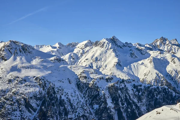 Silvretta Alpen Winter Weergave Oostenrijk — Stockfoto