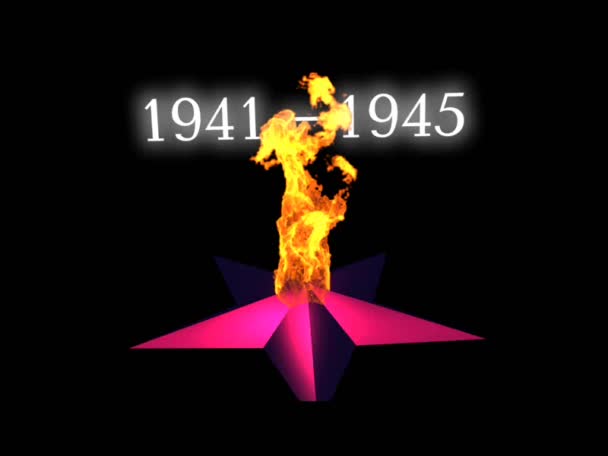 Animation der ewigen Flamme — Stockvideo