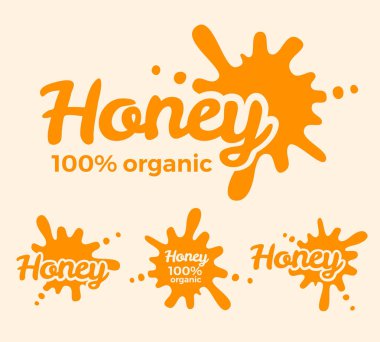 Tatlım Logo kavramları koleksiyonu. Vektör çizim.