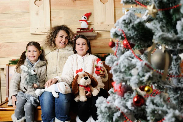 Karácsonyi családi portré — Stock Fotó