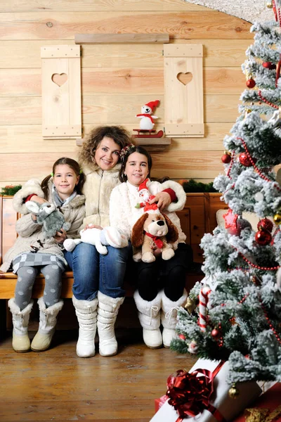 Natale ritratto di famiglia — Foto Stock