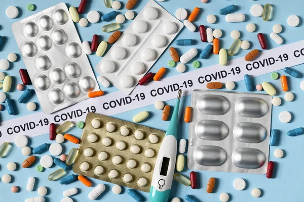 Drug Therapy Virus Covid Conceptual Image — Stock Photo, Image