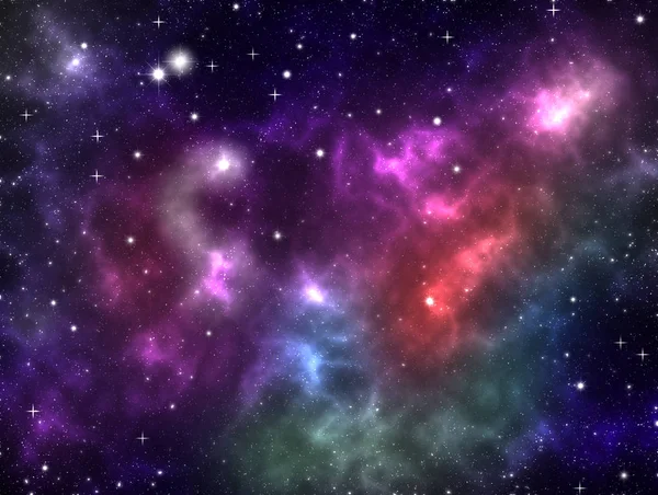 Galaxiennebel Gaswolken im Weltall — Stockfoto