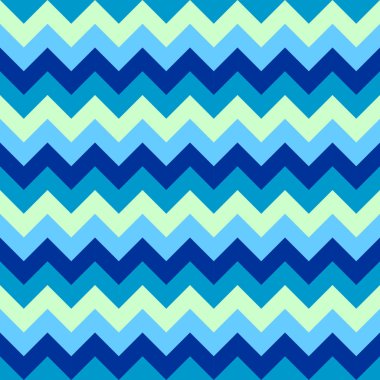 Renkli aqua hafif koyu deniz mavi deniz Chevron desen sorunsuz vektör okları geometrik tasarım