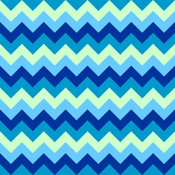 Chevron Muster nahtlose Vektorpfeile geometrisches Design bunt aqua hell dunkel marine blau nautisch — Stockvektor