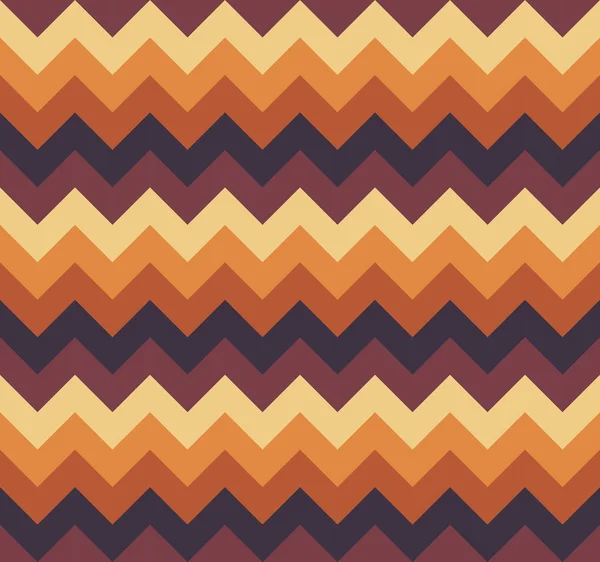シェブロン パターン シームレスなベクトル矢印の幾何学的なデザインのカラフルな明るい部分と暗い茶色ベージュ オレンジ — ストックベクタ