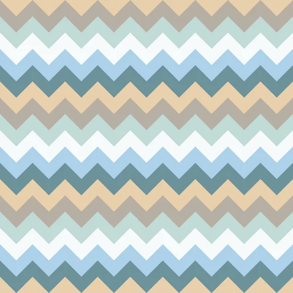 Chevron patroon naadloze vector pijlen geometrische ontwerpen kleurrijke pastel wit aqua licht en Marine blauw beige bruin — Stockvector